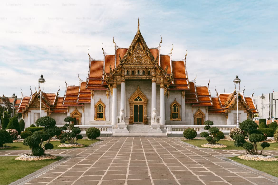 Wat Benchamabophit, the Marble Temple, in Bangkok